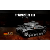 Ferngesteuerter Panzer ASG/IR/Sound/Rauch 1:16 Deutscher Panzerkampfwagen III (PzKpfw III) Ausf.L.SD.KFZ.141-1 RTR 2,4Ghz - Heng Long 3848-1U (S)